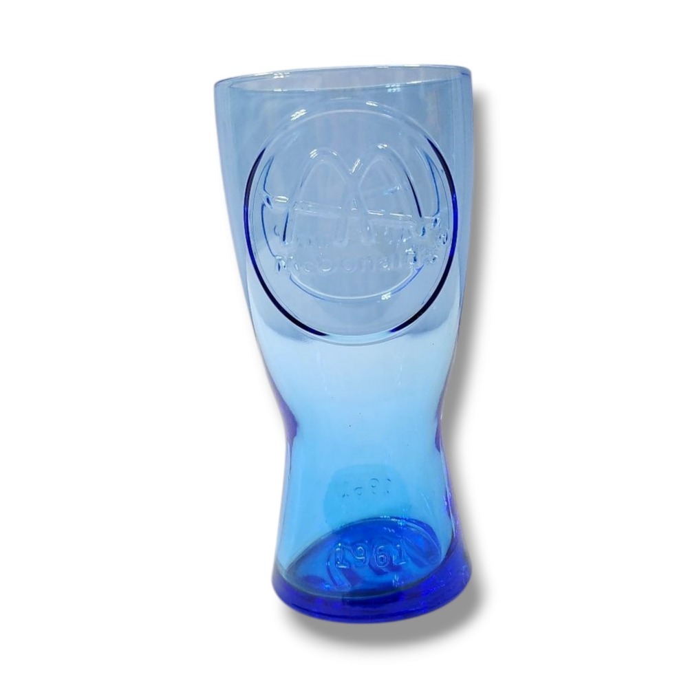 McDonald's Commerative Arches 1961 Blue‎ Drinking Glass